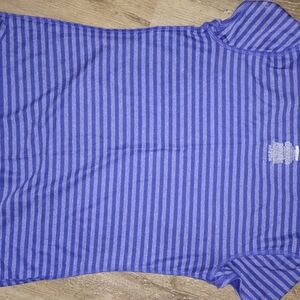 Women’s Short Sleeve Striped Tee - Blue